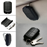Télécommande de porte de garage électrique 433 MHz FAAC XT4 433 RC 787456 787452 787453 avec clip de fixation pour pare-soleil
