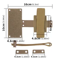 Étui de batterie pour casque tactique de vision nocturne et pochette de fixation pour casque Fast M88 MICH, accessoires de chasse