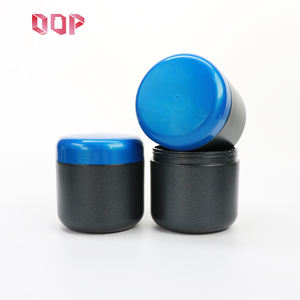 ขวดพลาสติก HDPE สีดำด้าน ขนาด 16 ออนซ์ 20 ออนซ์ 27 ออนซ์ พร้อมฝาสีน้ำเงิน สำหรับบรรจุผงโปรตีน นมผง เครื่องสำอาง ครีม อาหารเกรดสำหรับผู้บริโภค ผลิตโดยผู้ผลิตที่ได้รับการรับรอง - Product Image 4