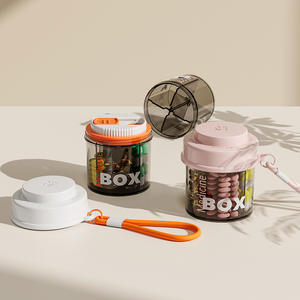 Best-seller Boîte à pharmacie en plastique portable avec compartiments Mini stockage de voyage multifonctionnel Cross-Border Hit - Product Image 3