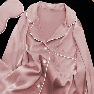 Il nuovo senso avanzato del pigiama da <span class=keywords><strong>donna</strong></span> pantaloni lunghi a maniche lunghe Casual semplice comodo comodo abito tinta unita - Product Image 6