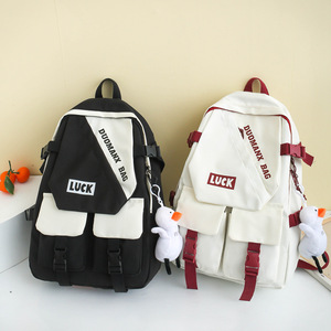 New Hot Selling Students <strong>Multi</strong> Pockets Zippers Nylon LightweightTravel <strong>Bag</strong> Schoolbags - Product Image 3
