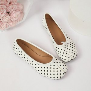 Zapatos Planos Unisex con Punta Dividida Estilo Mary Jane, Zapatos de Ballet Tabi con Diseño de Puntos, Tacón Plano y Ligeros, Logotipo Personalizado al por Mayor - Product Image 2