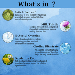 OEM Package Liver Detox Capsules Milk Thistle Extract Capsules Cleanse Detox Body Protect Liver Cell Function Herbal Formula - Product Image 4