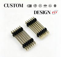 Conector de Cabezal Recto PH2.0 de 2.0mm, 12 Pines (2x6P), Doble Fila, 180 Grados, Doble Aislamiento Plástico, Ecológico para PCB
