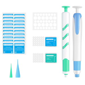 Skin Tag <strong>Removal</strong> Silicone Bands Elastic Groin <strong>Wart</strong> Mole <strong>Removing</strong> Rubber Ring Kit With Alcohol Pad - Product Image 1