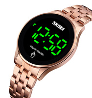 Orologio Digitale Uomo Touch LED Montres Écran Acier Montre-Bracelet pour Hommes 30m Étanche Skmei 1579