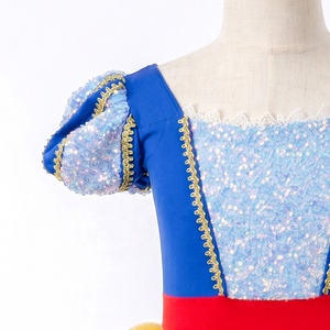 Vestido Tutú de <span class=keywords><strong>Ballet</strong></span> de Nieve AL-P058 para Niñas, Disfraz de Princesa con Lentejuelas Azules y Amarillas, Ropa para Fiestas Infantiles y Actuaciones Escénicas - Product Image 2