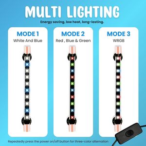 Lumière LED pour aquarium 1 FT Mix, spectre complet, pour plantes aquatiques, aquarium d'eau douce, économie d'énergie, lumière étanche - Product Image 5