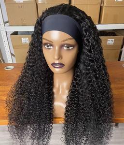 <span class=keywords><strong>Machine</strong></span> de fabrication de perruque bandeau en cheveux humains bouclés, vente en gros de perruques sans dentelle, <span class=keywords><strong>machine</strong></span> à <span class=keywords><strong>coudre</strong></span> perruque brésilienne en cheveux humains ondulés bon marché - Product Image 1