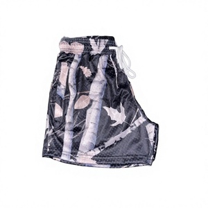 Pantalones cortos de entrenamiento de baloncesto para hombre, pantalones cortos de cintura alta con cordón ajustable, pantalones cortos con logo frontal personalizado, pantalones cortos deportivos resistentes al viento - Product Image 3