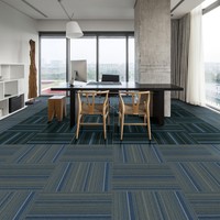 Vente en gros d'usine Plancher commercial ignifugé pour bureau Revêtement en PVC tufté Nylon Carreaux de moquette