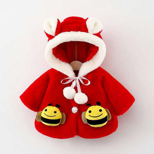 Herfst Winter 1279 Groothandel Schattige Kleine <span class=keywords><strong>Cape</strong></span> Voor Meisjes Kinderen 1234 Jaar Oude Verdikte Wollen Trui Inflatie Zending - Product Image 4