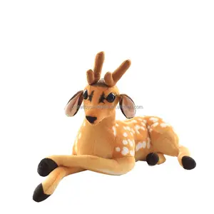 工厂销售新设计仿真梅花鹿毛绒玩具森林动物毛绒玩具