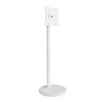 Support de sol en métal rotatif à 360 degrés Portable LCD publicité support de moniteur réglable en hauteur chariot avec roues