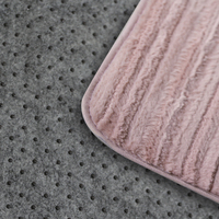Tapis en peluche de chambre à coucher de princesse rose Tapis de décoration pour dortoir d'enfants de filles