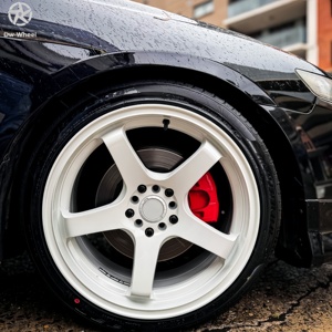 Jantes en alliage d'aluminium personnalisées DW <span class=keywords><strong>17</strong></span> 18 19 pouces, finition blanc brillant, multi-rayons, livraison directe d'usine, 5x114.3, certifiées JDM JWL VIA - Product Image 2