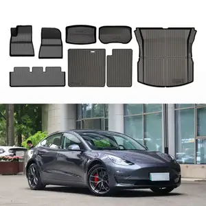 2023 Creative 5D Carpet Cheap Mats Non Skid Car Noise Sound Deadener Deadening Insulation Mat For Tesla Model 3 Highland