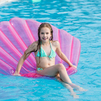 Matelas de natation flottant en PVC Lixin pour l'été, en forme de coquillage, pour la plage, accessoires de natation et de plongée