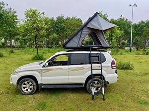 Tente de toit pop-up triangulaire à cadre en aluminium pour voiture et camion, adaptable à tous les véhicules - Product Image 3
