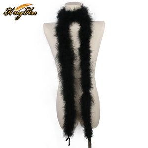 2 metros de espesor esponjoso súper grueso 30g <span class=keywords><strong>plumas</strong></span> de pavo Boa <span class=keywords><strong>Marabu</strong></span> pluma bufanda manualidades decoración para ropa DIY carnaval Decoración - Product Image 6