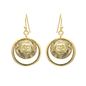 Offre Spéciale fournisseur indien de haute qualité plaqué or OM boucles d'oreilles bijoux en gros - Product Image 1