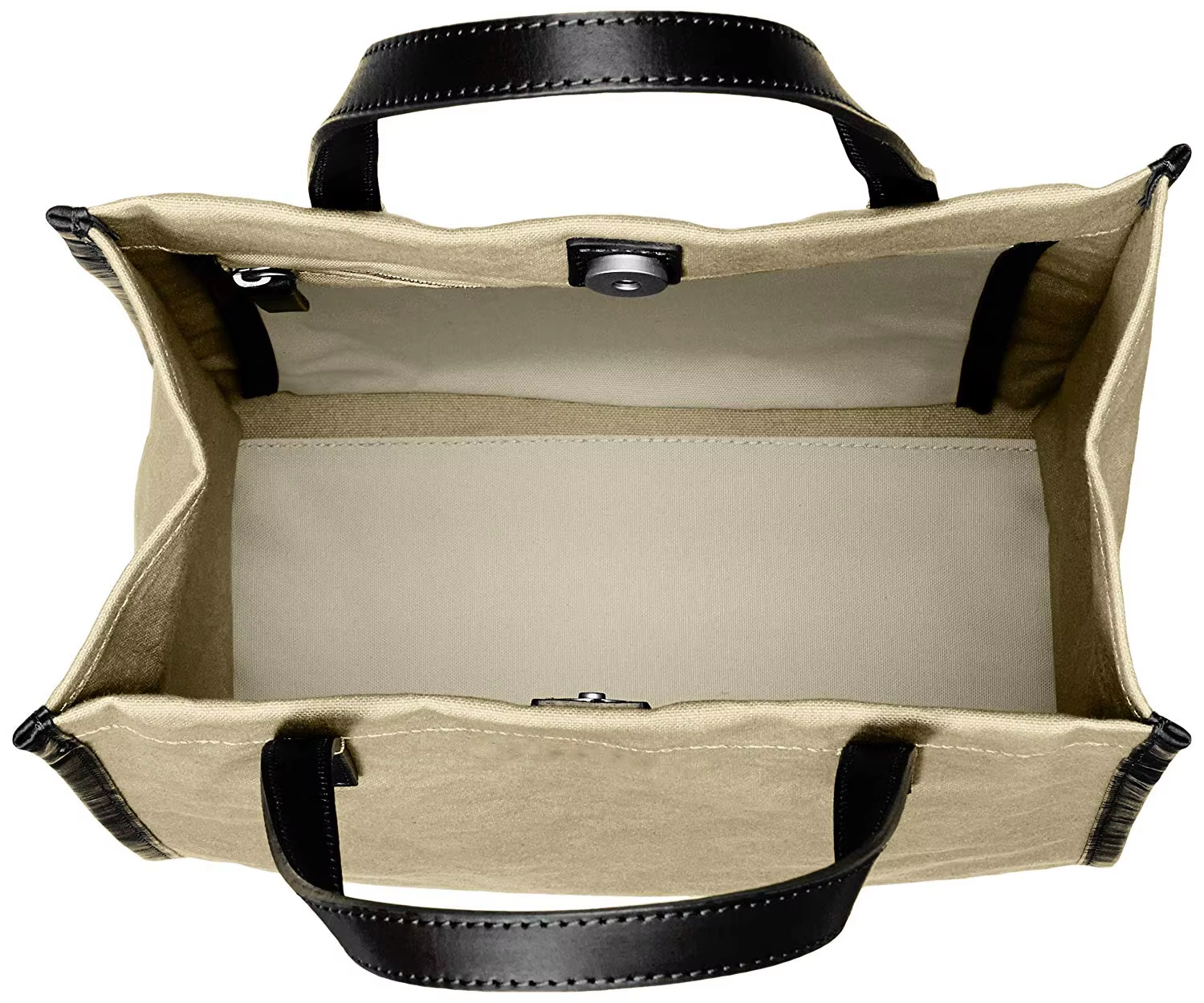 Bucket Handbag Canvas with Leather Handle Shoulder Bag