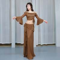 Costumes de danse du ventre Haut et jupe Femmes Spectacle de danse du ventre Costume de pratique Vêtements de performance