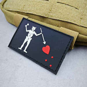 Parche <span class=keywords><strong>de</strong></span> Goma Suave <span class=keywords><strong>de</strong></span> PVC 3D Personalizado, Accesorios para Equipo Táctico, Parche con Adhesivo <span class=keywords><strong>de</strong></span> Goteo y Gancho y Bucle - Product Image 3