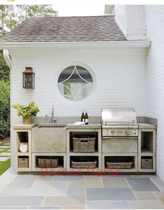 Armadi da <span class=keywords><strong>cucina</strong></span> per esterni con ascensore a tirare verso il basso cestello porte in vetro <span class=keywords><strong>trasparente</strong></span> e mobili di stoccaggio 72 pollici singolo lavello - Product Image 1