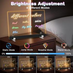 Pizarra de Dibujo Acrílica LED Recargable con Logotipo Personalizado, 7 Colores, Luminosa, para Escribir y Trazar, 16 Pulgadas, para Niños, Manualidades, Pintura en Cartón - Product Image 3