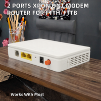 Modem Router HGU ONU 2 Port 1GE 1FE IP GPon EPon Adaptive XPon ONT Laris Manis, Garansi 1 Tahun untuk FTTH FTTB