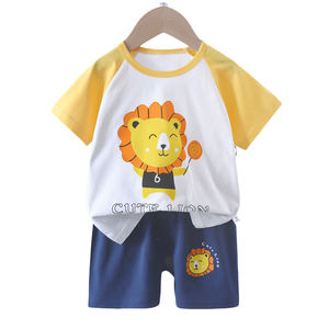 ชุดนอนผ้าฝ้าย100% สำหรับเด็กลายการ์ตูน046สำหรับ3-8ปี - Product Image 5