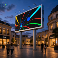 Écran LED publicitaire extérieur étanche de haute qualité avec armoire en fer, P6.67 P8 P10, maintenance arrière fixe