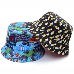 Custom Cotton Reversible Checkered <strong>Golf</strong> Woman Checked Double Wear <strong>Bucket</strong> Sun <strong>Hats</strong> for Men - Product Image 2