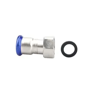 union coupling removable thread DVGW stainless steel SS316L/SS304 inox press fitting