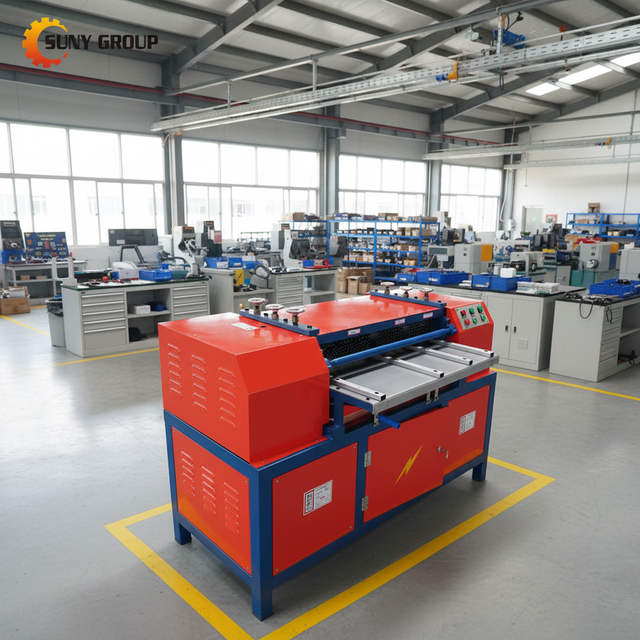 Hot Selling AC Radiator Copper Pipes Aluminum Peeling Separating Recycling Machine Price