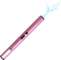Briquet de barbecue électrique rechargeable à LED au design moderne, en métal, pour le camping