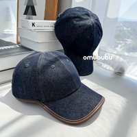 Gorra de Béisbol de 6 Paneles Azul Oscuro Resistente de Alta Calidad para Hombre y Mujer, Ajuste Flexible