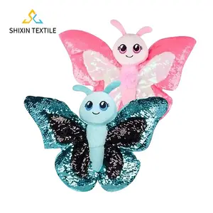Mini peluches personnalisées à couleur changeante animaux en peluche doux pendentif personnalisé apaisant Fidget Sequin peluche jouet pour enfants