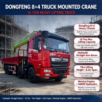 Grue montée sur camion Chengli 8x4 |   Liste de prix des grues montées sur camion de 16 tonnes |   Fabricant de grues montées sur camion