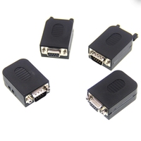 Cable D-SUB de 9 Pines Macho Hembra RS232 RS485, Conector DB9 con Cubierta de Plástico, Terminales D-SUB 9 sin Soldadura