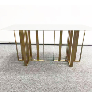 أرجل طاولة من الخشب الصلب مع قاعدة نحاسية، أرجل طاولة للبلاط السيراميك، أرجل طاولة شاي من الرخام، أرجل طاولة ذهبية من الفولاذ المقاوم للصدأ - Product Image 4