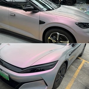 Película Eléctrica para Autos y Motos, PVC, Color Ceniza Volcánica de Ensueño, Cambia de Tono, Gris Encantador, Púrpura - Product Image 2