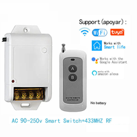 Contrôleur de commutateur récepteur Tuya Smart Life App WiFi Auto Hub pour l'éclairage et la programmation de scènes de portail, avec contrôle à distance via Android/iOS