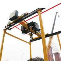 Grúa Puente HD de 15 Toneladas con Polipasto Eléctrico y Control Remoto Inalámbrico para Taller, Almacén y Fábrica