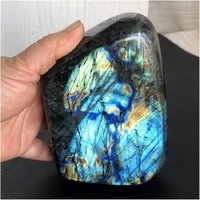 Pierre de Labradorite Naturelle Polie à Éclat Bleu, Forme Libre, pour la Guérison Spirituelle et les Cadeaux en Cristal – Vente en Gros