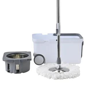 china 360 easy spinning mop and easy-wring microfiber wet master cleaning mop bucket set