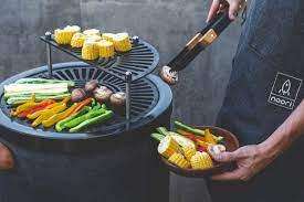 Réchaud à fusée SEB 4-en-1 en acier inoxydable, barbecue au charbon de bois |   Four à <span class=keywords><strong>pizza</strong></span> fumoir BBQ portable pour jardin, patio, balcon, extérieur - Product Image 3