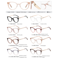 MS 81669 2025 nuevo superventas Bloqueo de luz azul gafas ópticas TR90 + gafas de Metal diseño de moda marcos de gafas